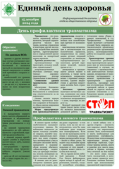 15 декабря — День профилактики травматизма