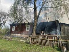 Стихия не дремлет: пожар в д. Ярнево